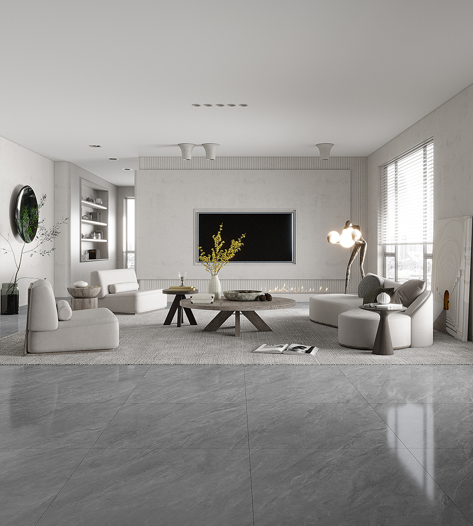 A88018-現代簡(jiǎn)約客廳地面效果